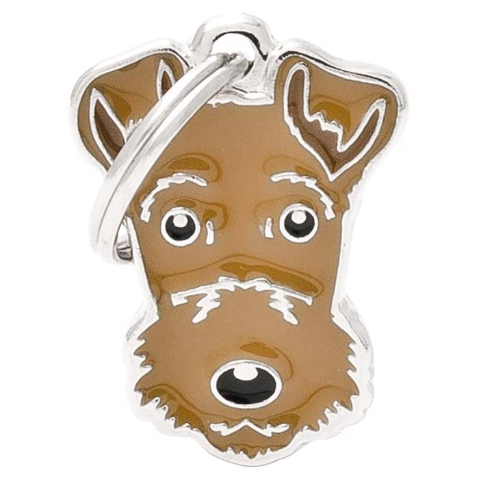 My Family Hundbricka med Airedale Terrier