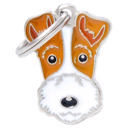 My Family Dog Tag med Fox Terrier
