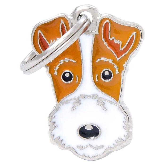 My Family Dog Tag med Fox Terrier