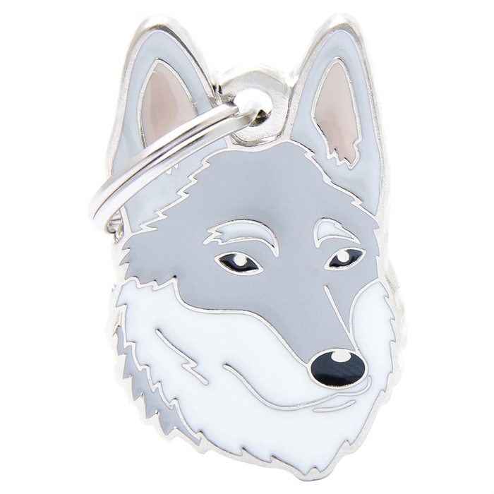My Family Dog Tag med tjeckoslovakisk varghund