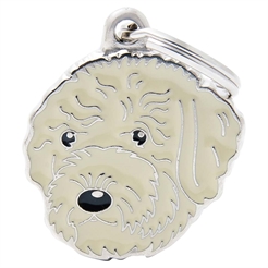 My Family Dog Tag med italiensk vattenhund Lagotto Romagnolo Beige