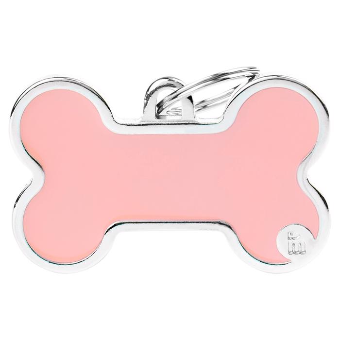 My Family Hundbricka Basic Handmade Köttben i Rosa