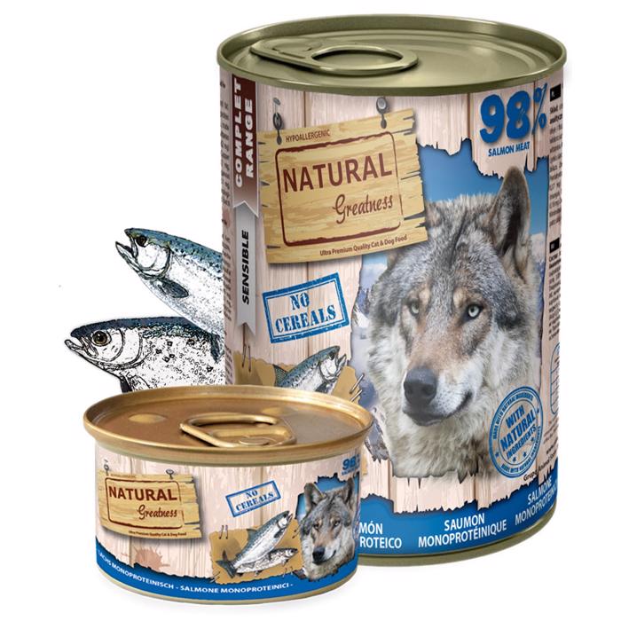 Natural Greatness MonoProtein Våtfoder LAX 400gram