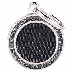 My Family Dog Tag Shine Saint Tropez i svart