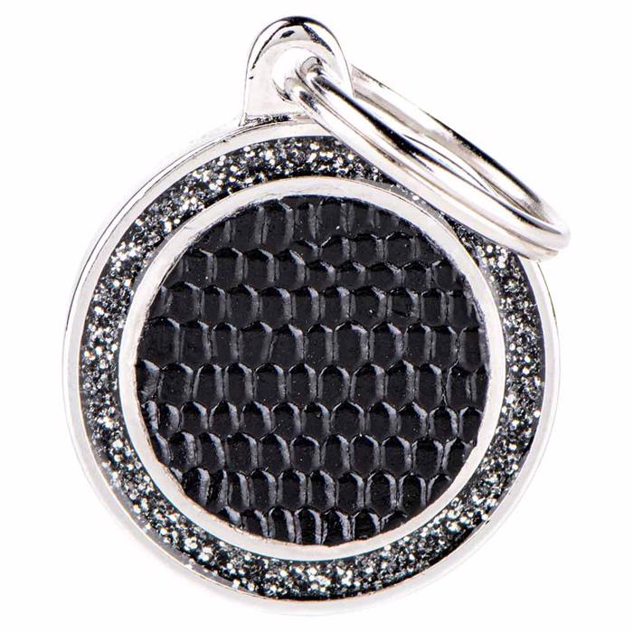 My Family Dog Tag Shine Saint Tropez i svart
