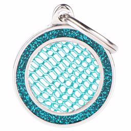 My Family Dog Tag Shine Saint Tropez i turkos