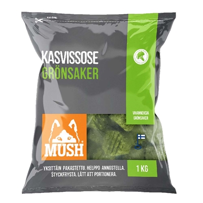 MUSH Barf Fryst Grönsaksblandning 1 Kg - ENDAST AVHÄMTNING