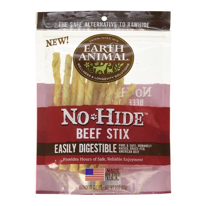 Earth Animal No-Hide Stix Dog and Cat American Beef 10-pack