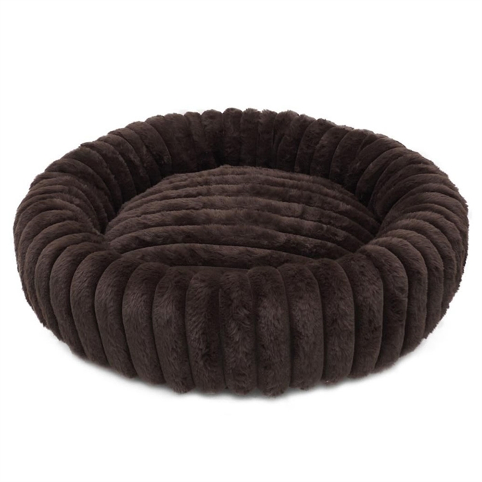 Nordic Paws Ripple Comfort Rund Hundsäng Espresso