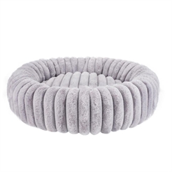 Nordic Paws Ripple Comfort Rund Hundsäng Ljusgrå