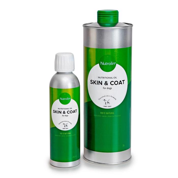 Nutrolin Skin and Coat Omega Oil för din hund