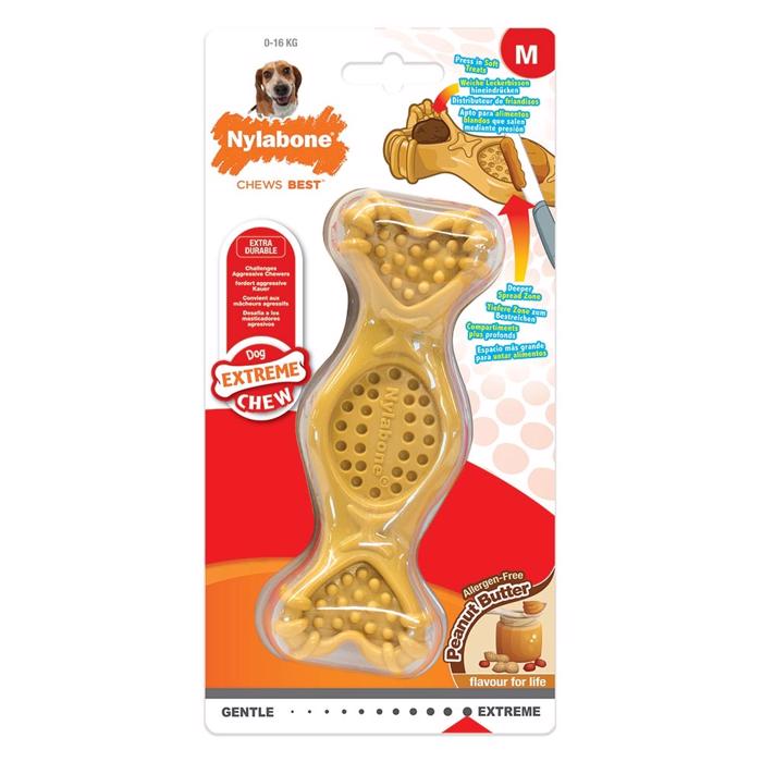 Nylabone Extreme Chew Fill It Chew Toy med jordnötssmörsmak