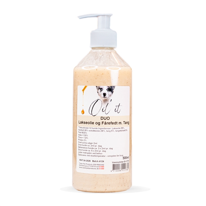 Oil\'it Duo Laxolja & Fårfett m. Tång 500ml