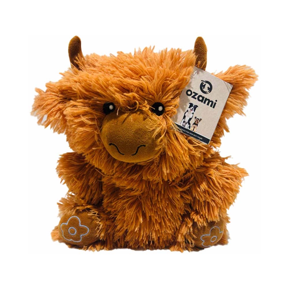 Ozami Furryfarm Animal Brun Långhårig Skotsk Höglands Hundgosedjur