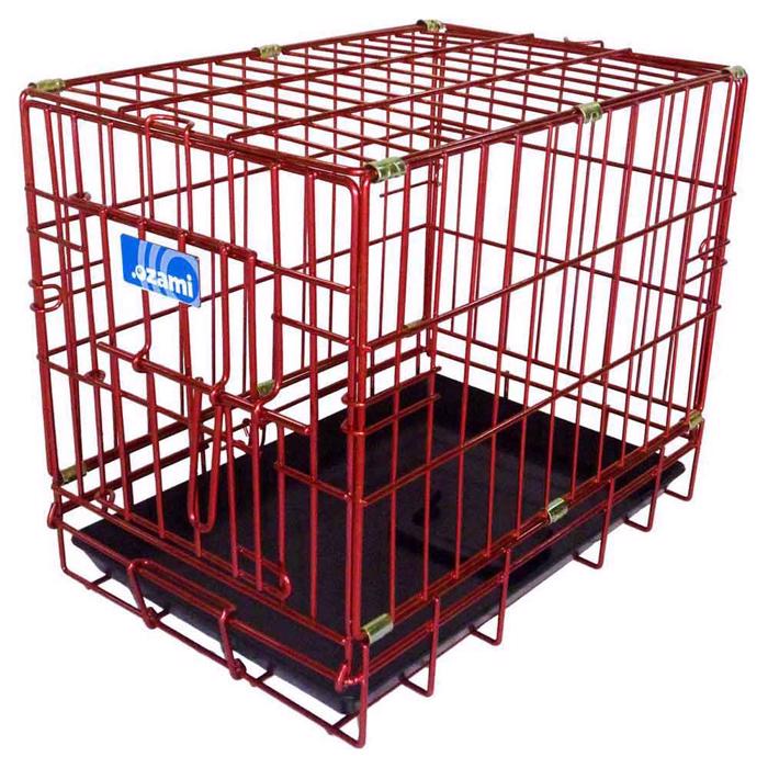 Ozami Transport Dog Cage Metallic Röd