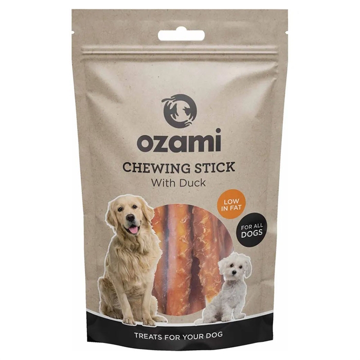Ozami Natural Dog Treat Tuggpinne med Anka 100g
