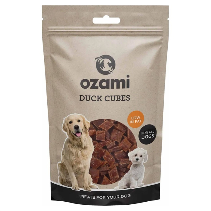 Ozami Natural Dog Treat Duck Cubes 100g