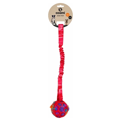 Play-N-Tug Boll Med Krulligt Rosa Kamouflagetyg 50cm