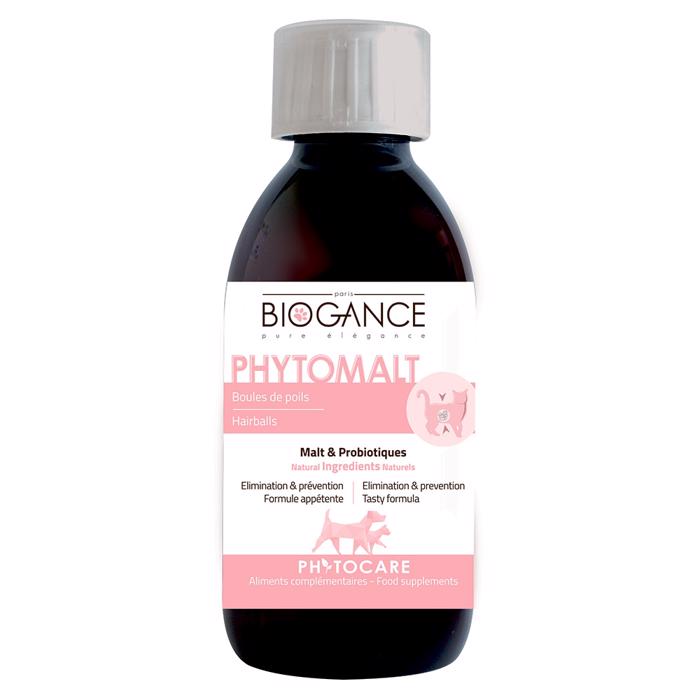 Biogance Phytocare Phytomalt mot hårbollar för katt 200ml