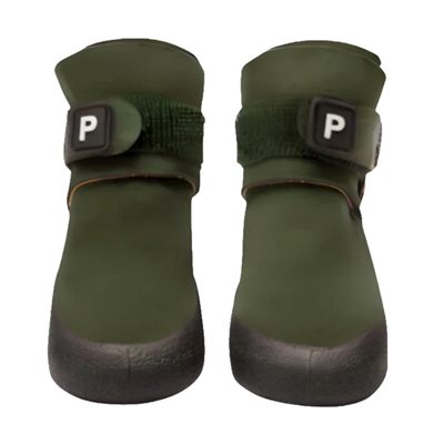 Paikka Hundskor med Velcrostängning 2 Stk GRÖN