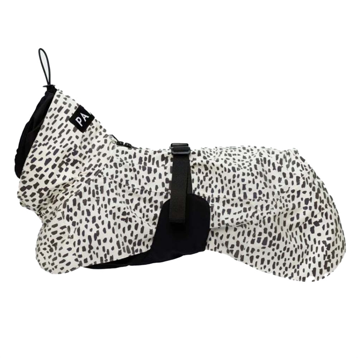 Paikka Visibility Refleks Glow Regnjacka för Hunden Black & White