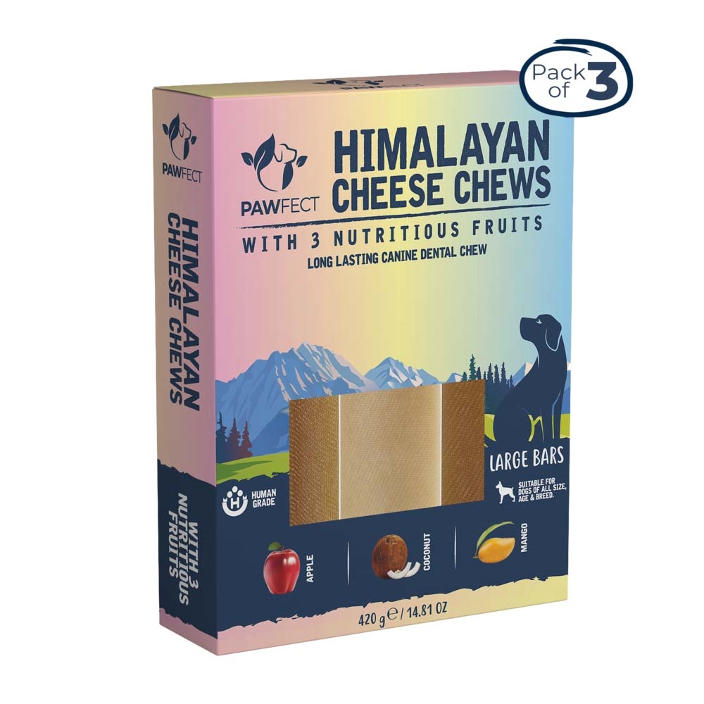Pawfect Himalaya Yaki Ostben med Mixed Fruit LARGE 3 x 140g