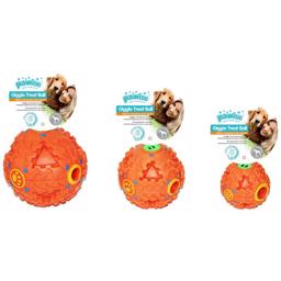Pawise Giggle Treat Ball Fun Activation Orange