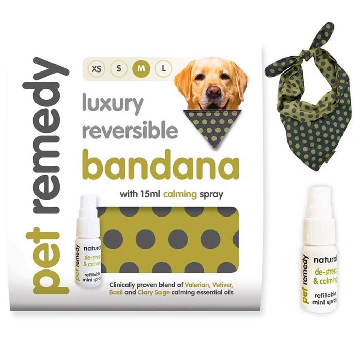 Pet Remedy Luxury Reversible Calming Kit Bandana + 15 ml spray