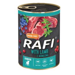 RAFI Våtfoder Valp JUNIOR Lamm Blåbär & Tranbär 400g