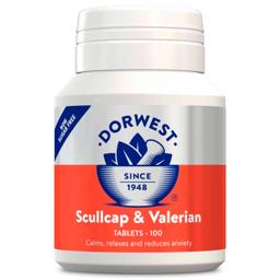 Dorwest Scullcap & Valerian Tablets 100 st för tysta husdjur