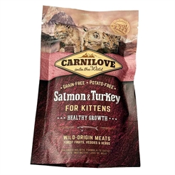 Carnilove Healthy Growth kattmat med lax och Kalkon för kattungar