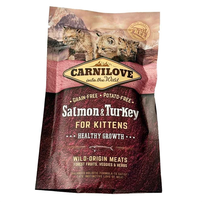 Carnilove Healthy Growth kattmat med lax och Kalkon för kattungar