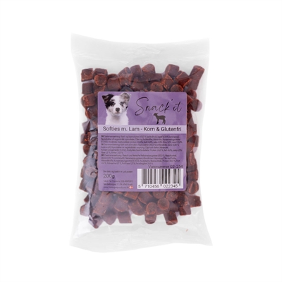 Snack It Softies Spannmålsfria Mjuka Godbitar med Lamm 200g