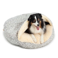 SnooZer Cozy Cave Hundkoja WAG Design Ramey Grey