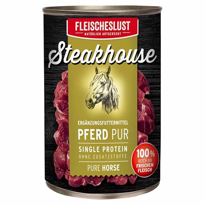 Fleischeslust Steakhouse Våtfoder Pure Häst 800g