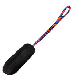 Tug-e-nuff WondaBaa Bungee Dummy med orange och blått band i 58cm