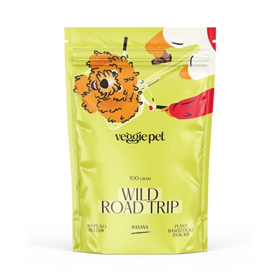 VeggiePet Banana Vegansk Hundsnack 100g