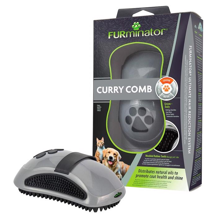 FURminator Currycomb Gummi Massageborste För Hund