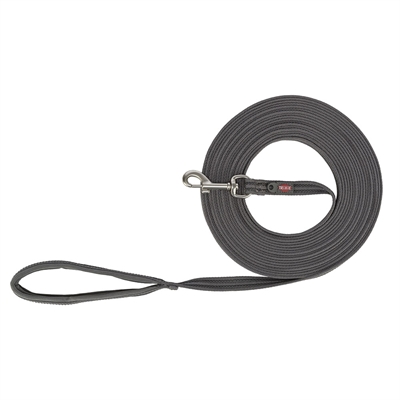 Trixie Fusion Spårlina För Hund Gummibelagd Graphit Papaya 5 meter