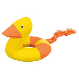 Trixie Dog Toy For Water Floating Duck Ring i Gul & Orange