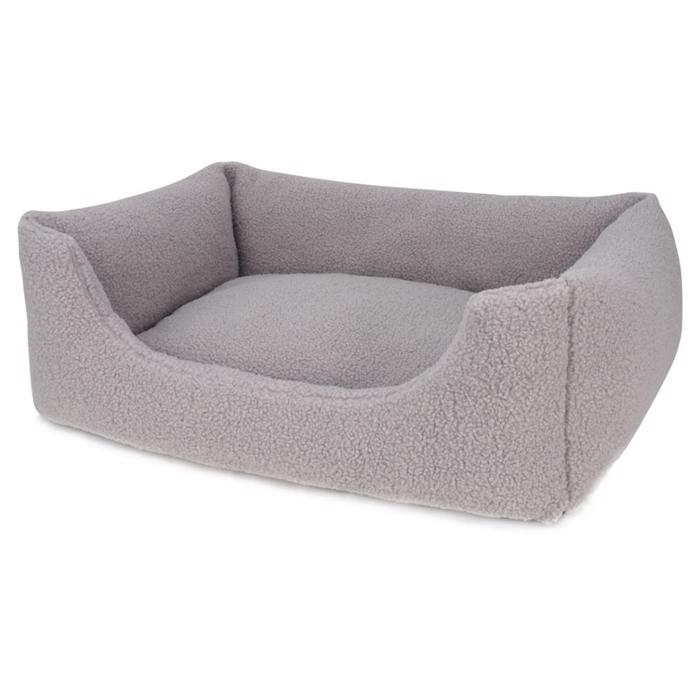 Hundsäng Design Teddy i Grå Medium 70x60 cm - SUPERERBJUDANDE