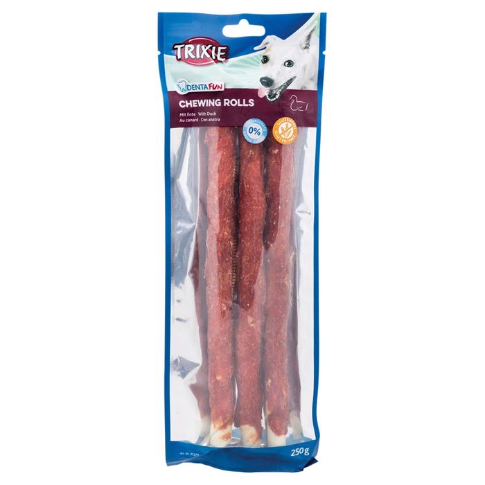 Trixie Denta Fun Tuggrullar med Ankakött Extra Stora 28cm 3 ST
