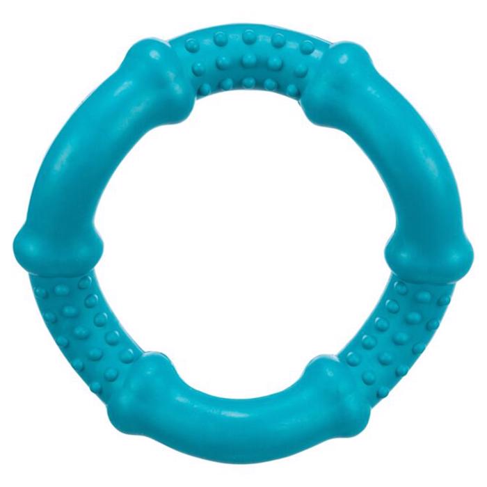 Trixie hundbitring gjord av naturgummi BLÅ