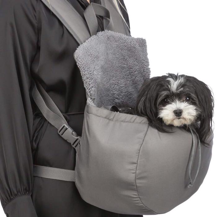 Trixie Design Molly främre bärväska för den lilla hunden Grå