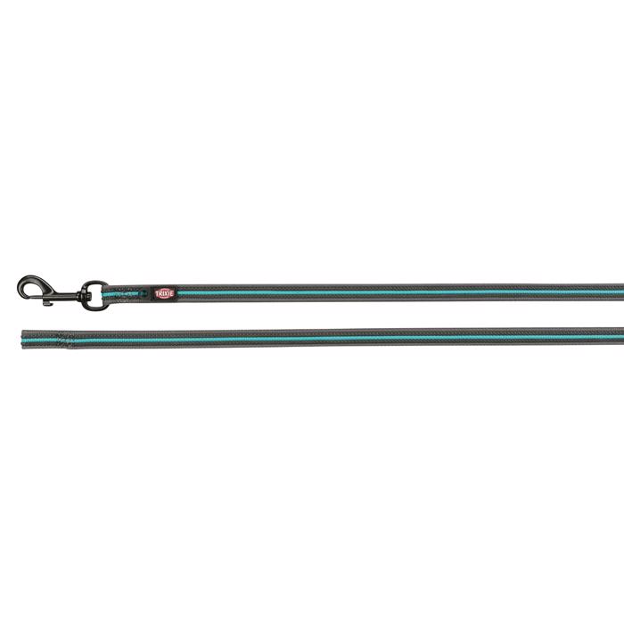 Trixie Fusion Sporline For Dogs Gummibelagd Graphite Ocean 3 meter