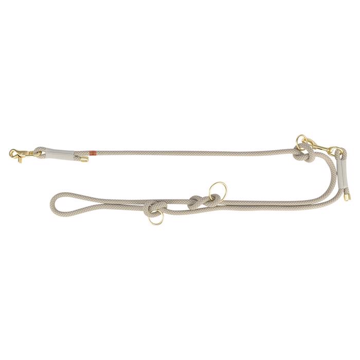 Trixie Soft Rope Justerbart Hundkoppel i Soft Rope Taupe/Grå