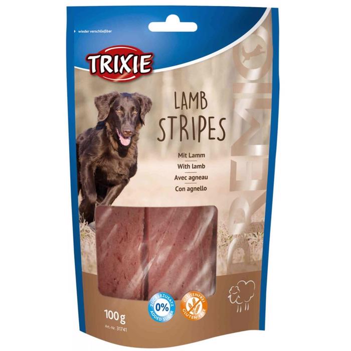 Premio Lamb Stripes Delicious Pieces 90% Lamb Gluten Free 100gram