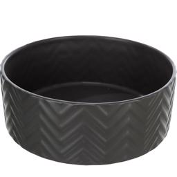Trixie Ceramic Food & Water Bowl Design Black Marvin