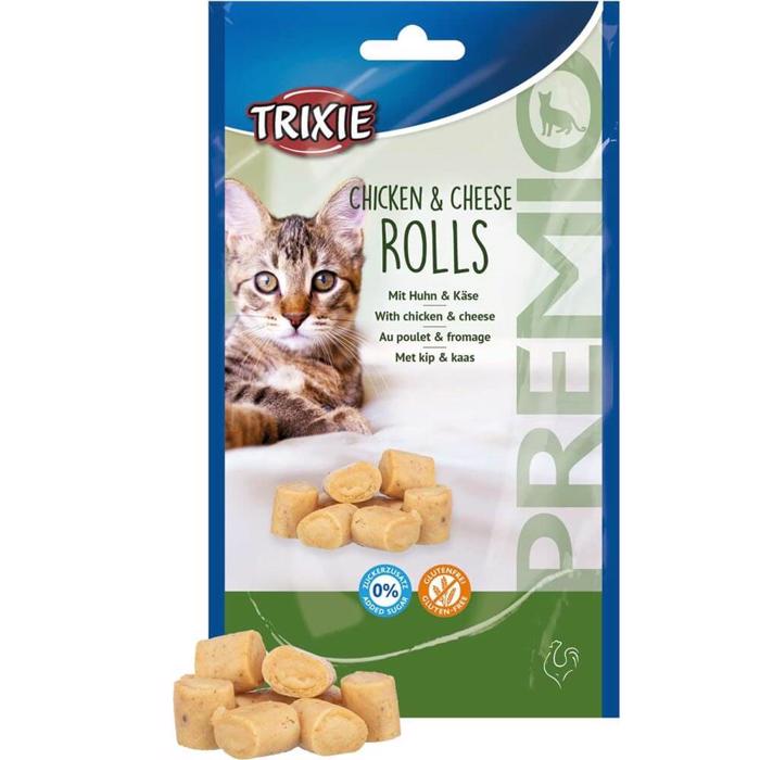 Trixie Premio Chicken & Cheese Roll Cat Snack Chicken & Cheese 50g