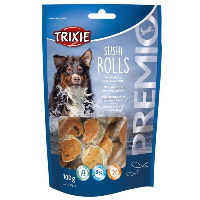 Trixie Premio Sushi Rolls Fiskbitar Med Vit Fisk 100g
